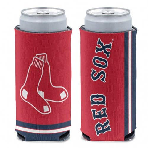 Boston Red Sox MLB Slim Can Cooler Two Sided Design