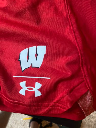 New Team Issue Wisconsin Under Armour Shorts