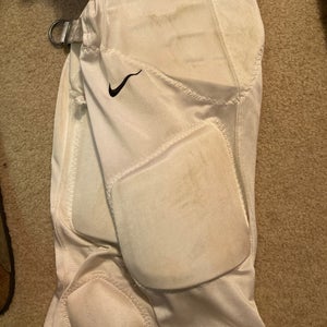 White  XL Nike Game Pants