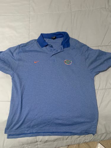 Blue Florida Gators Large Nike Polo Shirt