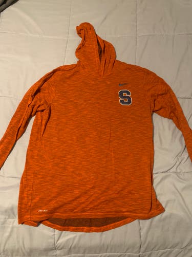 RARE Syracuse Lacrosse Team Issued Orange XL Nike Sweatshirt