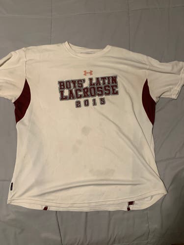 Boys’ Latin Lacrosse White Under Armour Shirt