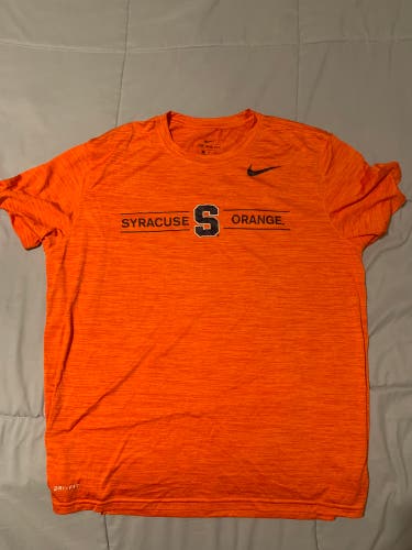 Syracuse Lacrosse Team Issued Orange New XL Nike Shirt