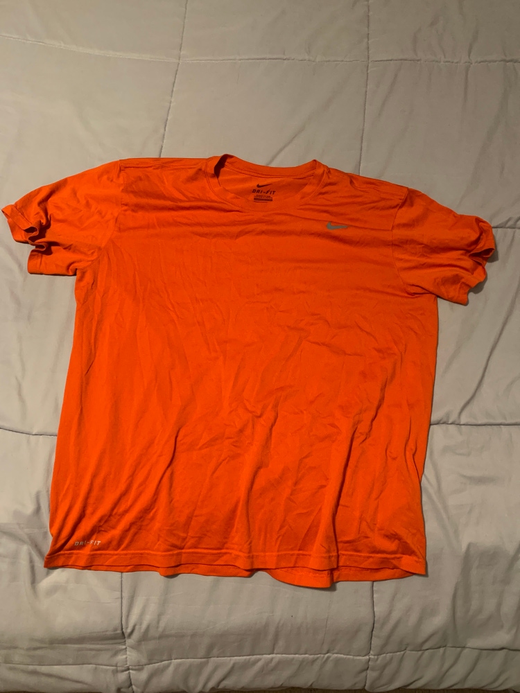 Orange Syracuse Lacrosse Team Issued XL Nike Shirt