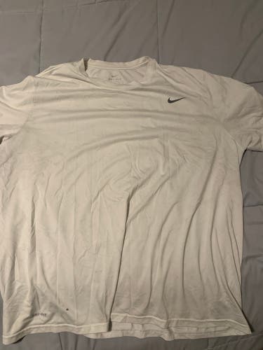 White Syracuse Lacrosse Team Issued Game Undershirt #46 XXXL Nike Shirt
