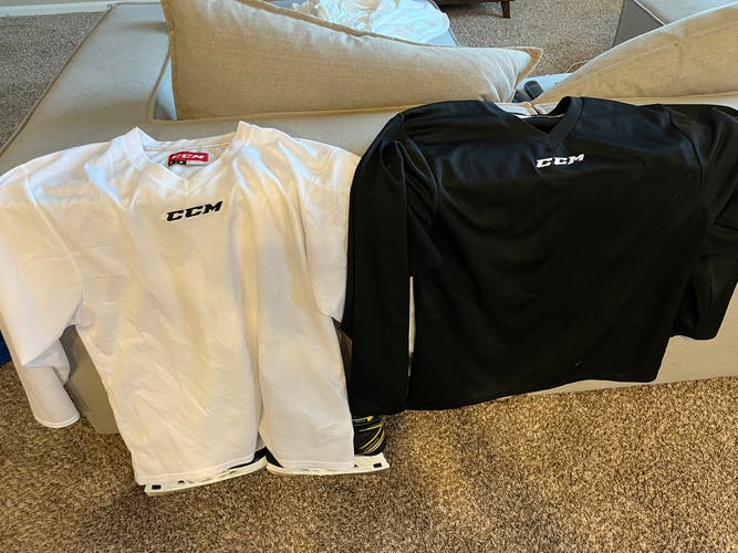 Black & White Used Medium CCM Jersey