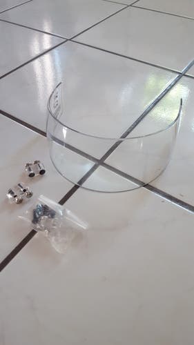 Used Medium Bauer Pro Straight Visor Clear Visor