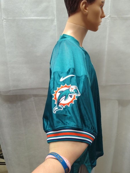 Vintage Rare Miami Dolphins Nike Blank Authentic Jersey 48 NFL