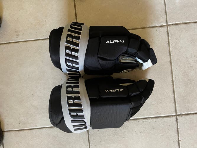 LA KINGS pro stock Warrior Alpha 14” glove W/ Shot Blocker “LIKE NEW”