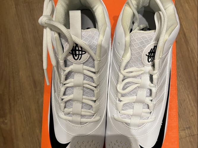 Nike High Top Alpha Huarache 6 Varsity White Adult Unisex Size 8.0 (Women's 9.5) Molded Cleats NEW