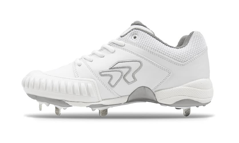 Ringor Flite Metal Cleat in white with pitching toe, women’s 11W