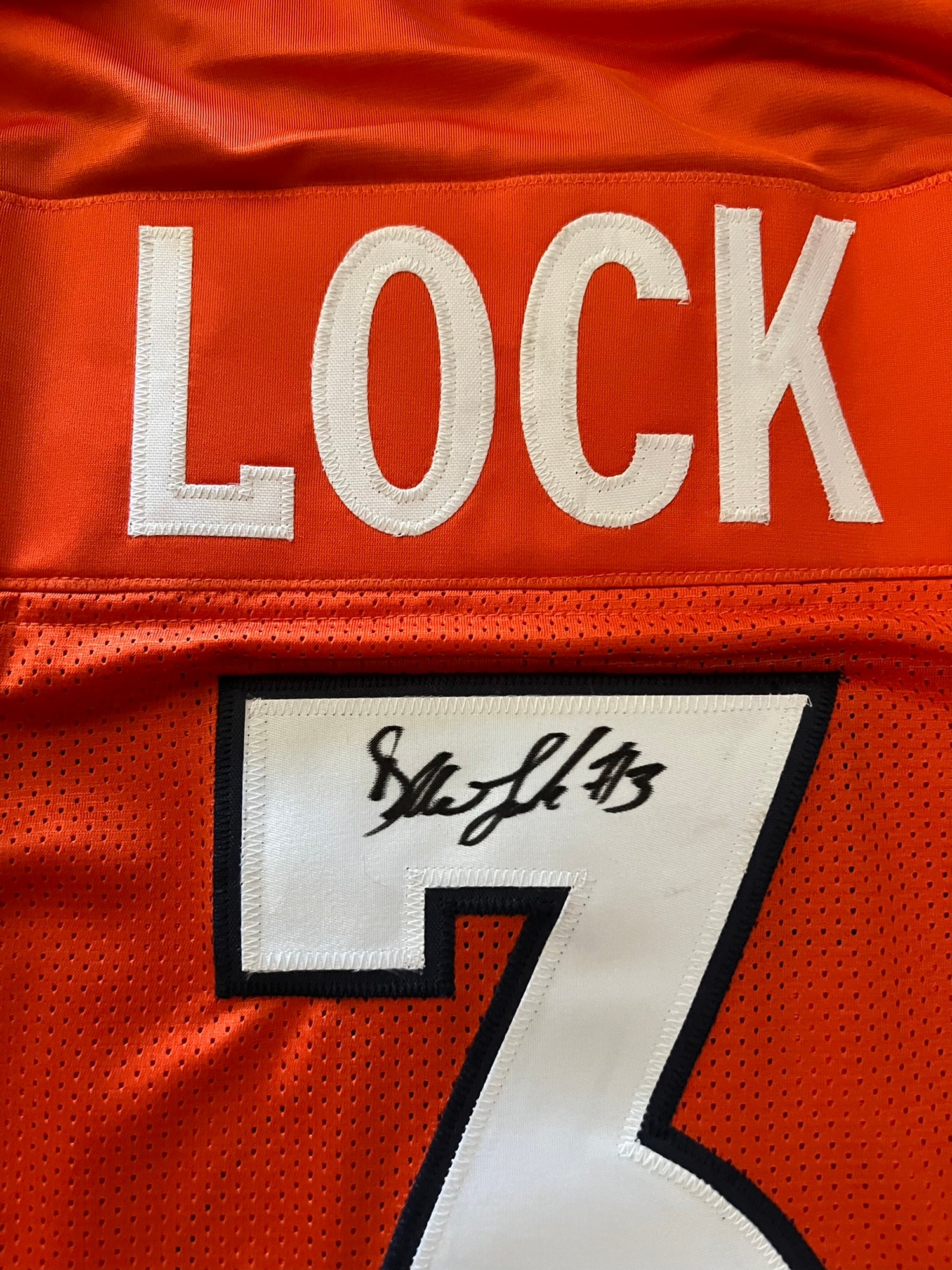 Drew Lock Signed Jersey (Beckett)