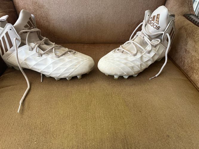 Adiddas White Size 9 Cleats