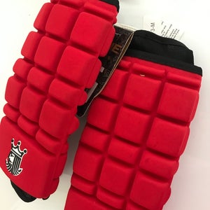 New lacrosse elbow pads adult medium red