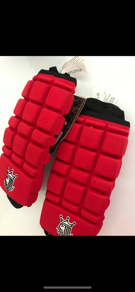 New lacrosse elbow pads adult medium red