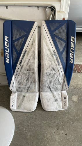Bauer supreme S170 hockey goalie leg pads