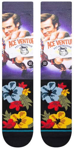 Stance x Ace Ventura: Pet Detective Crew Socks Large Men's 9-13 Jim Carrey Movie