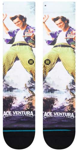 Stance x Ace Ventura: When Nature Calls Crew Socks Large Men's 9-13 Jim Carrey
