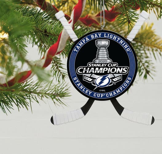 NHL Tampa Bay Lightning 2021 Stanley Cup Champions Hallmark Christmas Ornament