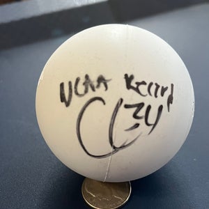 Chris Gray Signed Lacrosse Ball Inscribed “NCAA Record” PLL Atlas