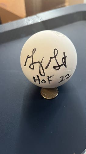 Gary Gait Signed Lacrosse Ball Inscribed “HOF 22” (WITH PROOF)