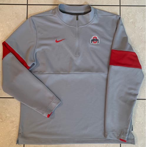 Nike Ohio State On-Field Quarter Zip Pullover