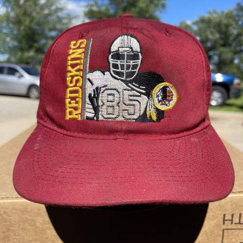 Vintage 1990s Washington Redskins #85 Football Snapback Hat Eastport Brand Rare