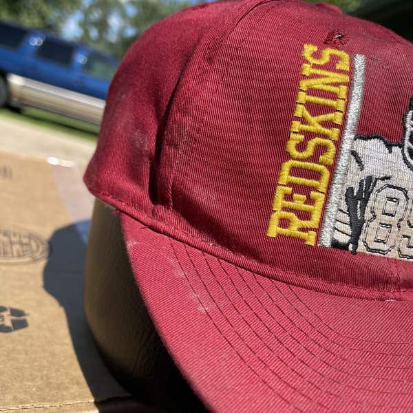 BOSTON REDSKINS USA製　80's dead stock CAP BOSTON REDSKINS USA製 80's dead stock CAP BOSTON REDSKINS