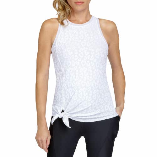 Tail Aracely Front Tie Chalk Womens Tennis Tank Top