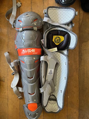 New All Star System 7 Catcher's Leg Guard LG1216S7