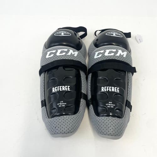 Like New CCM Tacks Ref Shin Guards | 15" | #D17
