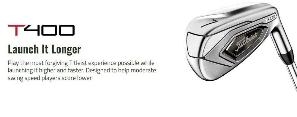 Titleist T400 Iron Set 6-W2 Graphite Fubuki MV Series Senior A