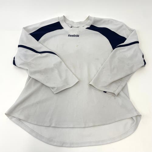 Used White Reebok Hockey Jersey | Adult Large