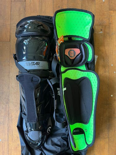 New All Star System 7 Catcher's Adult Leg Guards LG40WPRO