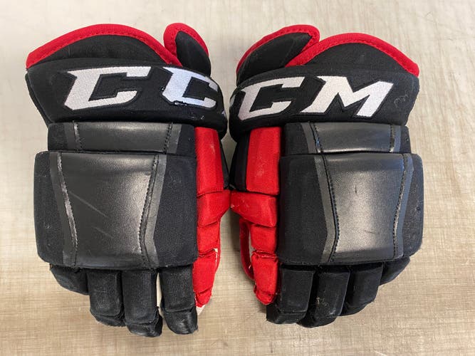 CCM HG97 Pro Stock 14" Hockey Gloves Blackhawks Black 8561