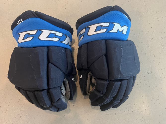 Used CCM Pro Stock Gloves 14" Navy Colour (G17)