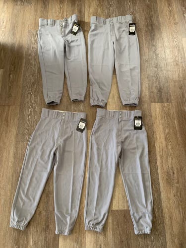 Gray New Medium/Large Easton Game Pants