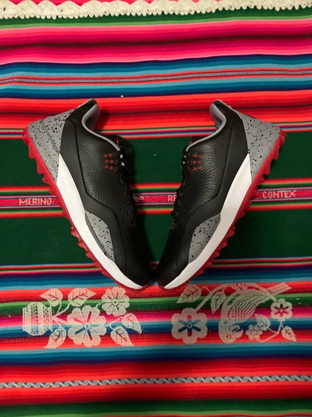 Jordan ADG 3 Black Cement Grey Red White Golf Shoes CW7242-001, Men's Size 8