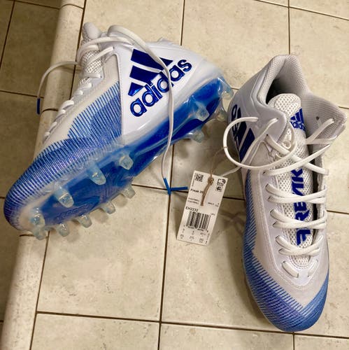 Men's New Size 9.5 (Women's 10.5) Molded Cleats Adidas Low Cut Freak X carbon Mid