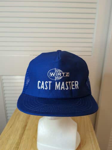 Vintage Wirtz Cast Master Mesh Trucker Snapback Hat