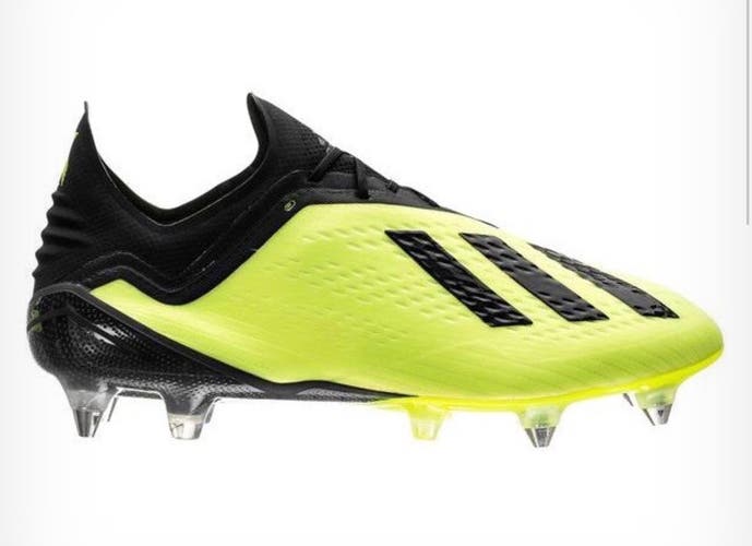 Adidas X 18.1 SG DB2259 Yellow Neon Black Soccer Metal Cleats Size 11