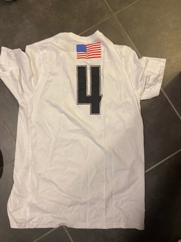 White Nike Dri-Fit Tournament T Shirt