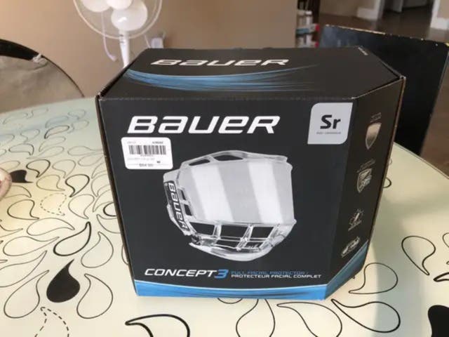 Bauer Concept 3 Full Face Shield Visor (Senior)