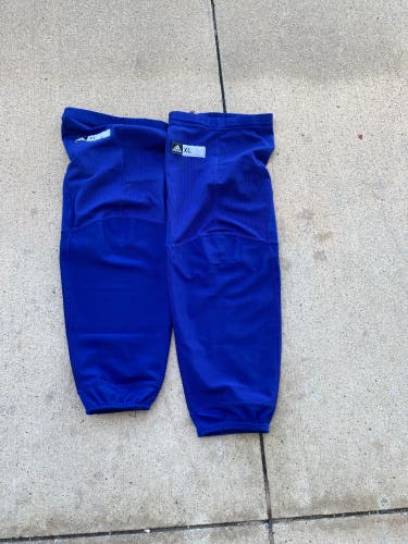 Used Royal Blue Colorado Avalanche Adidas Anti Cut Practice Socks XL