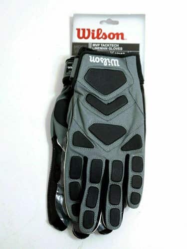 NEW Wilson Football MVP Tacktech Lineman Gloves Youth L WTF9341GYL