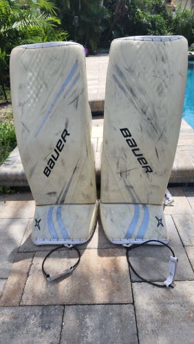 Used 34" Bauer Vapor 2X Pro Goalie Leg Pads FREE SHIPPING