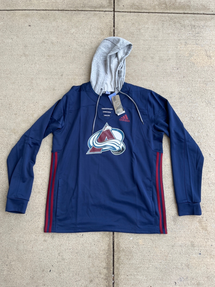New Colorado Avalanche Player Issued Adidas Sweatshirt Medium , Large and XL