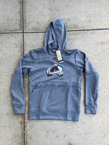 New Colorado Avalanche Player Issued Gray Small Adidas Sweatshirt