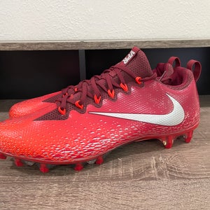Men’s Size 14 Nike Vapor Untouchable Pro Football Cleats Red Silver 833385-608