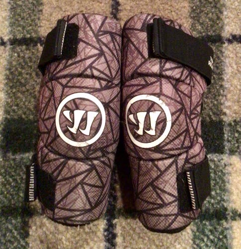 Warrior Grey black youth lacrosse elbow arm pads